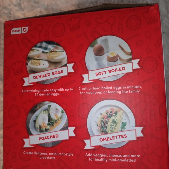 Dash, everyday egg cooker, black. - Picture 2 of 3